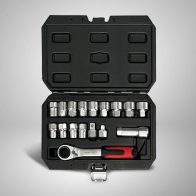 KraftMuller 17-Piece 3/8" Sockets Set - Comprehensive sockets set with high-quality ratchet and adapters.