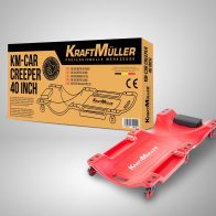 KRAFTMULLER KM-CAR CREEPER 40 INCH - A comfortable and durable automotive creeper for effortless under-vehicle maintenance.
