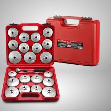 KRAFTMULLER ALUMINIUM CUP OIL FILTER WRENCH KM-23PCS - A set of precision-engineered aluminum wrenches for efficient oil filter removal and installation.