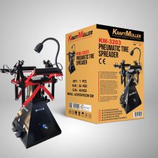 KRAFTMULLER KM-3203 PNEUMATIC TIRE SPREADER - Professional tire repair stand with pneumatic sidewall expansion system.