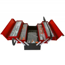 85-Piece Tool Set with Metal Box - Complete Set of Tools for Various Applications