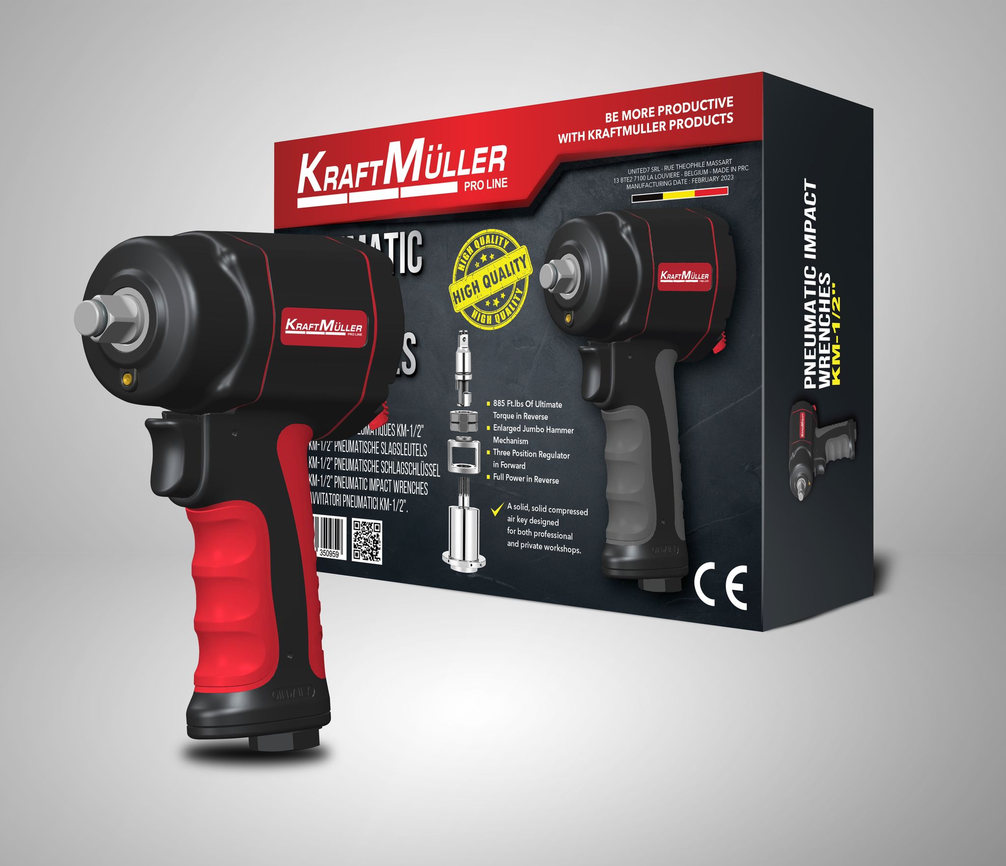 Compressed air impact online wrench