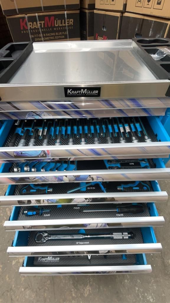 KraftMuller Racing 7/6 Tool Cabinet with 540PCS and EVA Tray – Kraftmuller  Wholesale – Quality Tools for Professionals