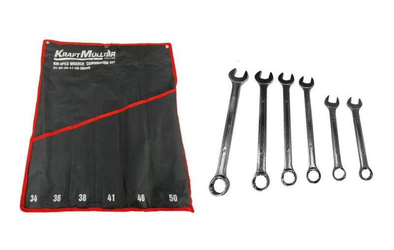 KraftMuller 6-Piece Wrench Combination Set - Powerful wrenches for heavy-duty applications.