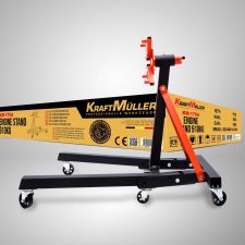 KRAFTMULLER KM-1704 ENGINE STAND 910KG - A sturdy and versatile engine stand with a 360° swivel claw for precise positioning.