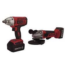 CORDLESS ANGLE GRINDER + CORDLESS IMPACT WRENCH